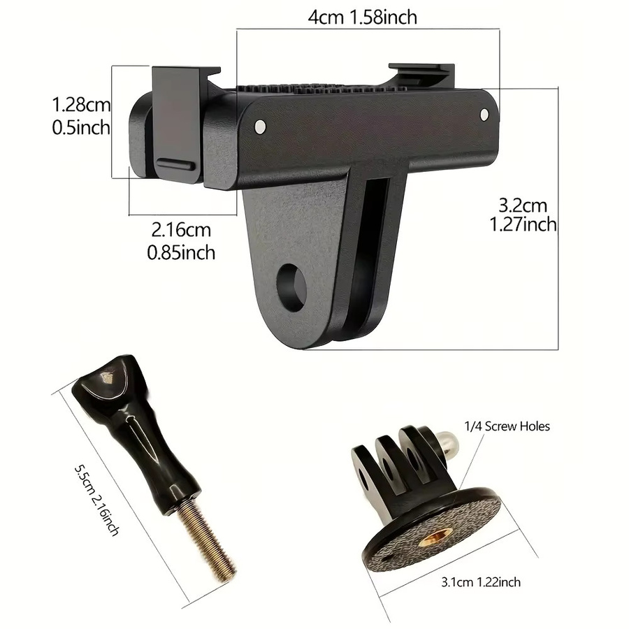 DJI Magnetischer Schnellwechseladapter und Stativhalterung in Schwarz für Osmo Action 5 Pro, 4 und 3 - Bild 2
