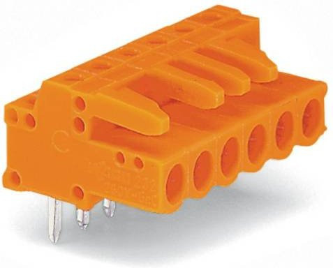 WAGO Buchsengehäuse-Platine 232 Polzahl in Orange mit 5.08 mm Rastermaß, 50 Stück - Bild 1