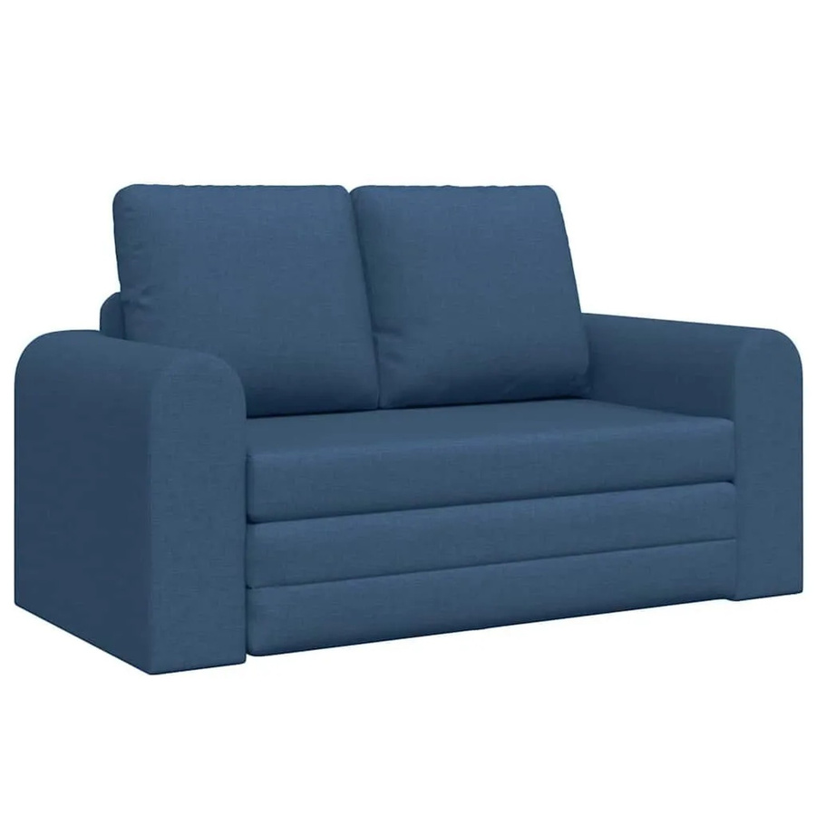 vidaXL Schlafsofa in Blau aus Stoff mit Holz- und Metallgestell - Bild 2