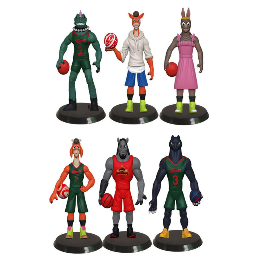 Bandai Film-Goat-Basketball-Traum-Actionfiguren, Modellfiguren, 6-teiliges Set - Bild 3