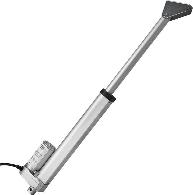 Buying Solutions MB 12V Linearantrieb aus Aluminium in Silber mit 203,2 mm Hub, 1000 N Kraft und 15 mm/s Geschwindigkeit sowie IP54 Schutz und Montagehalterung - Bild 1