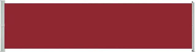 Furnicato Seitenmarkise ausziehbar aus Polyester in Rot, B: 600 cm, H: 160 cm - Bild 1