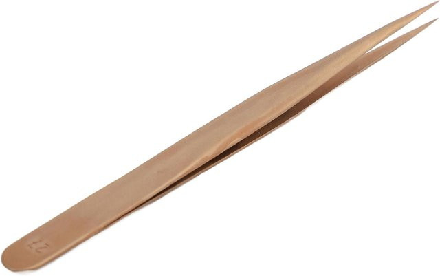 DIYelecs Präzisions-Uhrenreparaturpinzette aus Phosphorbronze, nicht magnetisch und rutschfest, beige - Bild 1