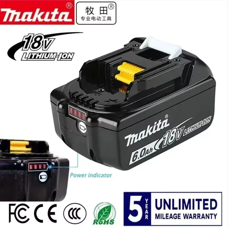 Makita Original BL1850 Akku 18V 6Ah Schwarz für kabellose Werkzeuge - Bild 2