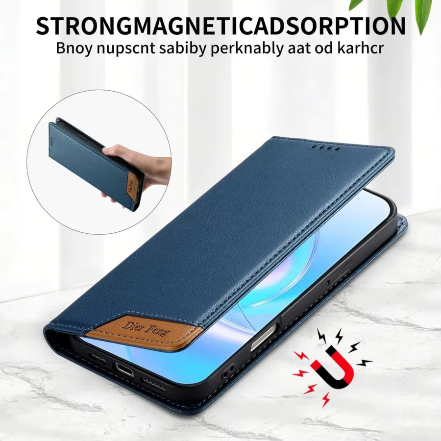 Samsung Handyhülle als Brieftasche mit Kartenhalter und Magnetverschluss für Android Smartphones, verfügbar in Schwarz und Blau - Bild 5