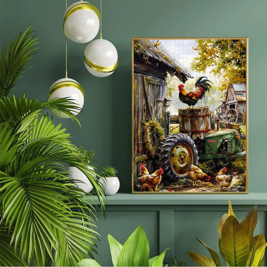 AZNM Bauernhofszene Puzzle, 1.000 Teile - Bild 4