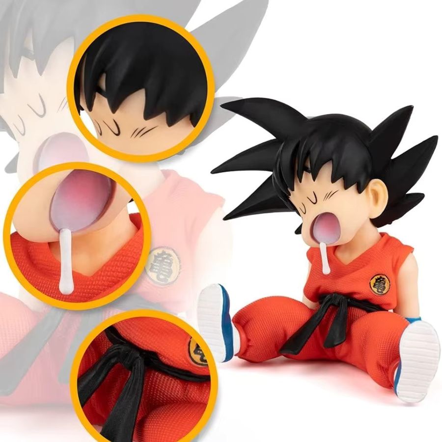 Bandai Dragon Ball Anime Figur Son Goku Super Saiyajin Q Version Modell aus PVC, Höhe: 10 cm - Bild 4