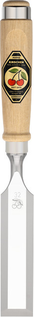 Kirschen Stechbeitel mit Weißbuchenheft 32 mm Ulmer-Form - Bild 2