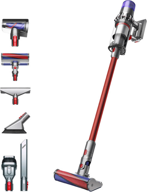 Dyson V11 Fluffy Akku Staubsauger in Nickel/Rot - Bild 1