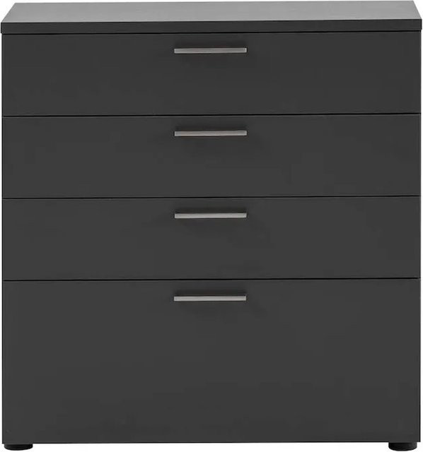 PROREGAL Schubladenschrank Hippo mit 4 Schubladen in Anthrazit, H x B x T: 84 x 80 x 40 cm - Bild 1