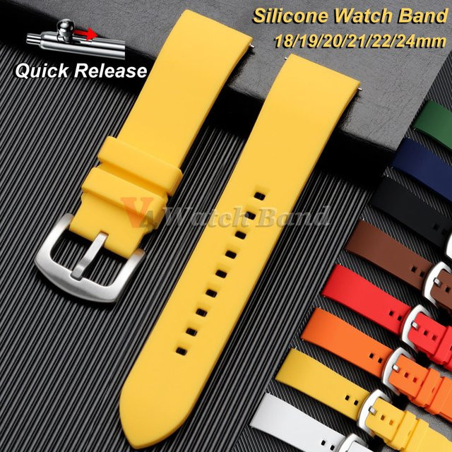 nxalp Uhrenarmband Silikon, Herren, wasserdicht - Bild 1