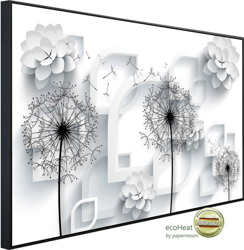 papermoon EcoHeat Infrarotheizung mit Blumenmuster in Bunt, Matt-Effekt, mit App-Steuerung und WLAN - Bild 1