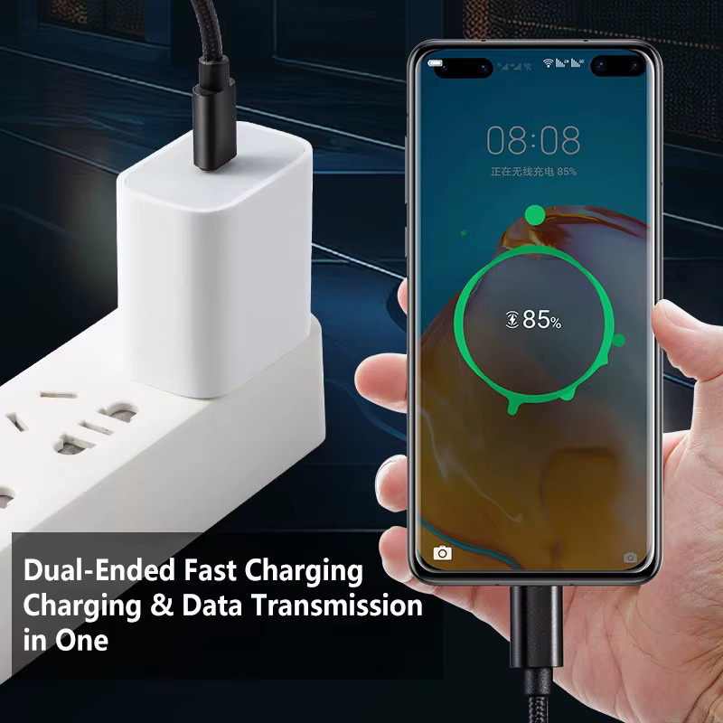 Xiaomi Dual Type-C Nylon-Schnellladekabel 60W 5A mit Hochgeschwindigkeits-Datenübertragung in Mehrfarben - Bild 2