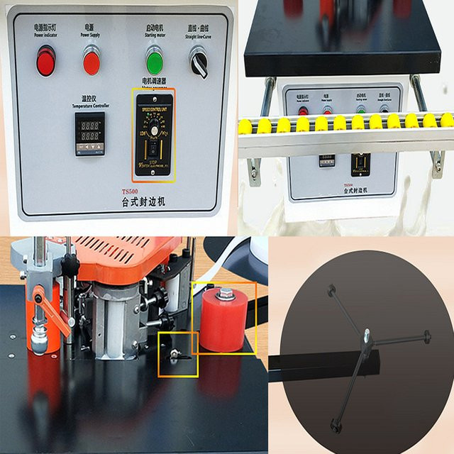 LYBGACNC Kantenanleimmaschine für die Holzbearbeitung, tragbar, 220 V, für Bandhöhen von 10–60 mm - Bild 1