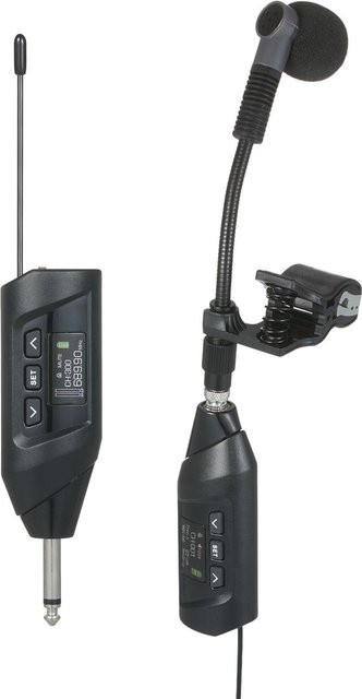 Baomic UHF Wireless Mikrofonsystem für Saxophon mit TFT Digital Display und Ansteckmikrofon in Schwarz - Bild 1