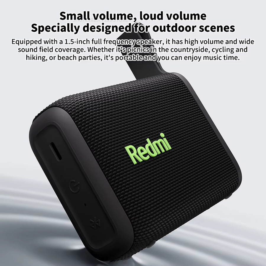 Xiaomi Redmi Tragbarer Bluetooth-Lautsprecher IP67 Stereo Sound mit RGB-Beleuchtung und TWS-Konnektivität, Grün/Mehrfarbig - Bild 2
