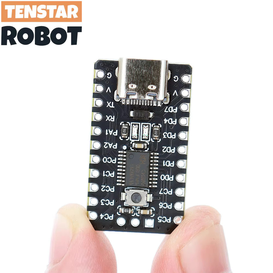TENSTAR 2 Stück CH32V003 Entwicklungsboard RISC-V Mikrocontrollermodul Kernplatine in Schwarz - Bild 2
