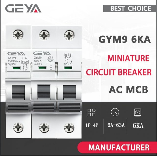 GEYA GYM9 6KA Mini-Leistungsschalter MCB für DIN-Schiene 230V - Bild 1