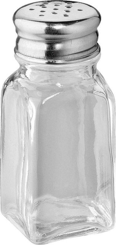 PULSIVA Streuer Set aus Glas und Metall in Silber/Transparent, 12er Pack, Höhe: 9,5 cm - Bild 1