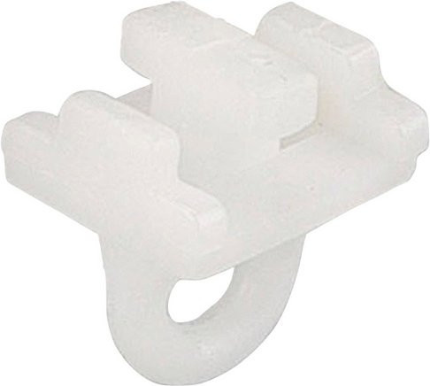 LIEDECO Endfeststeller aus Kunststoff, Weiß, 4 Stück, Durchmesser: 16 mm - Bild 1
