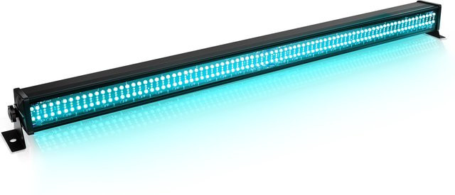Yiflamefly RGB Wandfluter-Lichtleiste mit 336 LEDs und 80W, DMX Bühnenlicht Stroboskop in Schwarz - Bild 1