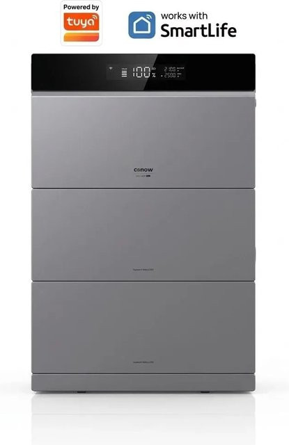 Conow CBE2000 Pro Powerstation in Grau mit 2 Conow CBE2000 Erweiterungsbatterien - Bild 1