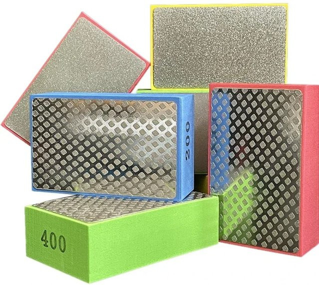 Ninth World Diamant-Handpolierpads 4er-Set zum Schleifen von Keramik, Glas, Fliesen, Beton, Stein und Marmor - Bild 1