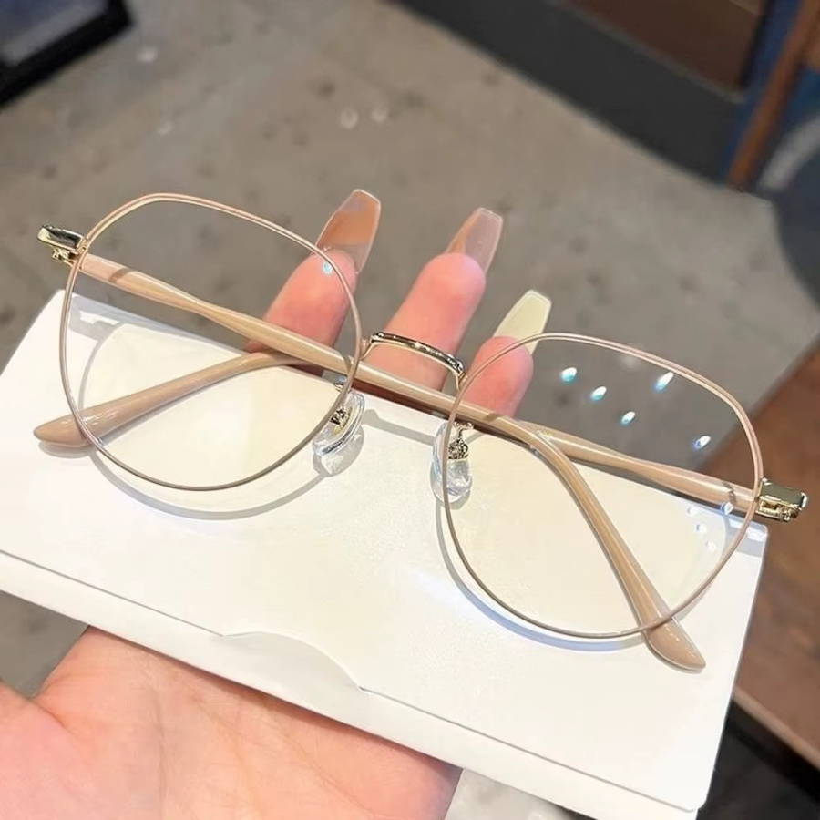 Lesebrille, Unisex, Vollrand, Gold, Metall - Bild 2