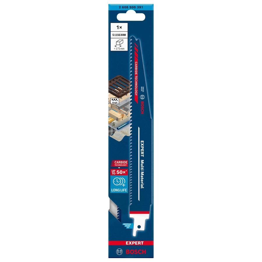 Bosch Expert Säbelsägeblatt S 1156 XHM Multi Material aus Stahl mit Carbide-Spitze - Bild 3