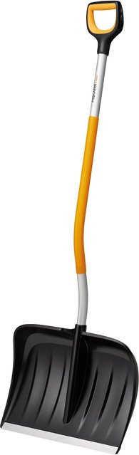Fiskars Schneeräumer X-Series ergonomisch in Schwarz und Orange mit Metallblatt, Breite: 53 cm - Bild 1