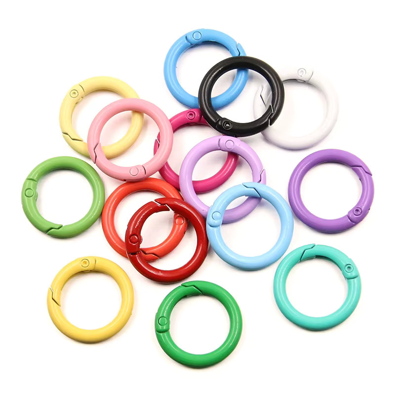 PULCHRITUDE Karabiner, Metall, O Ring, 15 Farben, 10 Stück - Bild 2