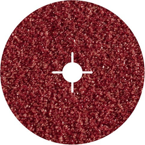 Wolfcraft Fiberschleifscheiben für Metall, Durchmesser: 115 mm, 5 Stück, rot - Bild 1