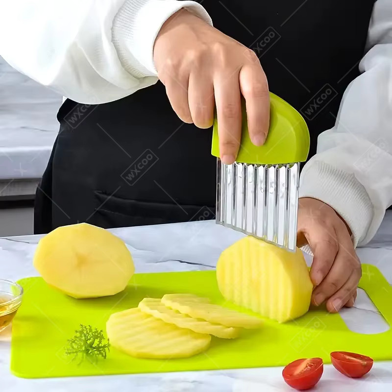 WXCOO Kinder-Küchenmesser Set aus Kunststoff mit Schneidebrett, mehrfarbig - Bild 2