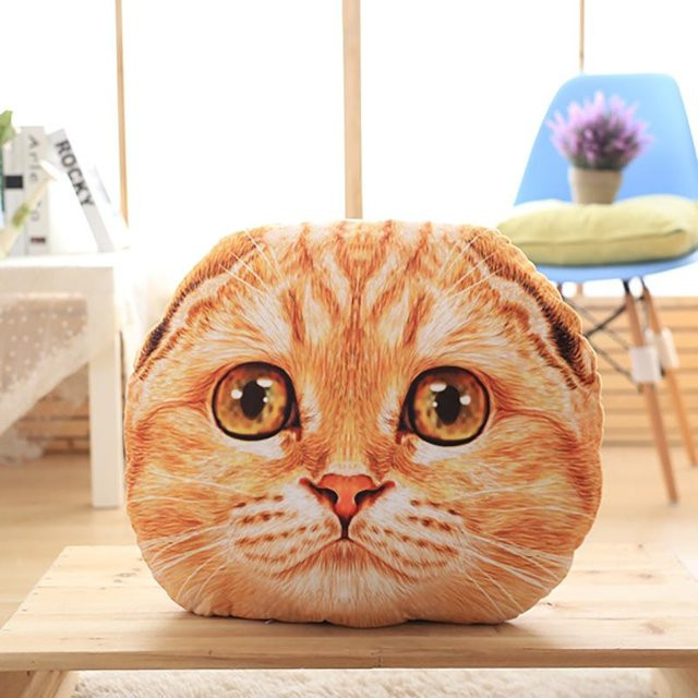 Yiran Health & Beauty Scottish Fold Katze Plüschkissen, 50cm - Bild 1