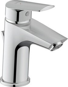 Duravit Waschtisch-Einhebelmischer No. 1 S MinusFlow mit Zugstangen-Ablaufgarnitur in Chrom - Bild 1