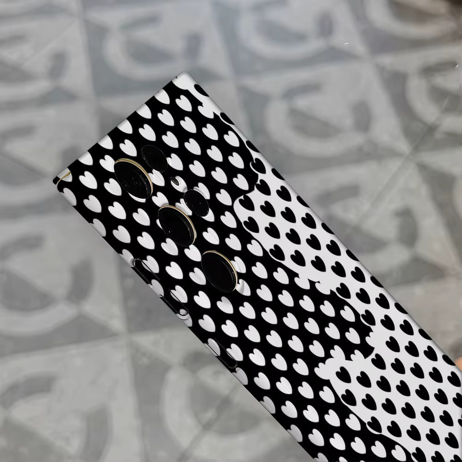 Stoßfeste Doppelschicht-Handyhülle mit Schwarz-weißem Yin-Yang-Herz Design für Samsung Galaxy S26 S25 Ultra S24 S23 Ultra Plus - Bild 4