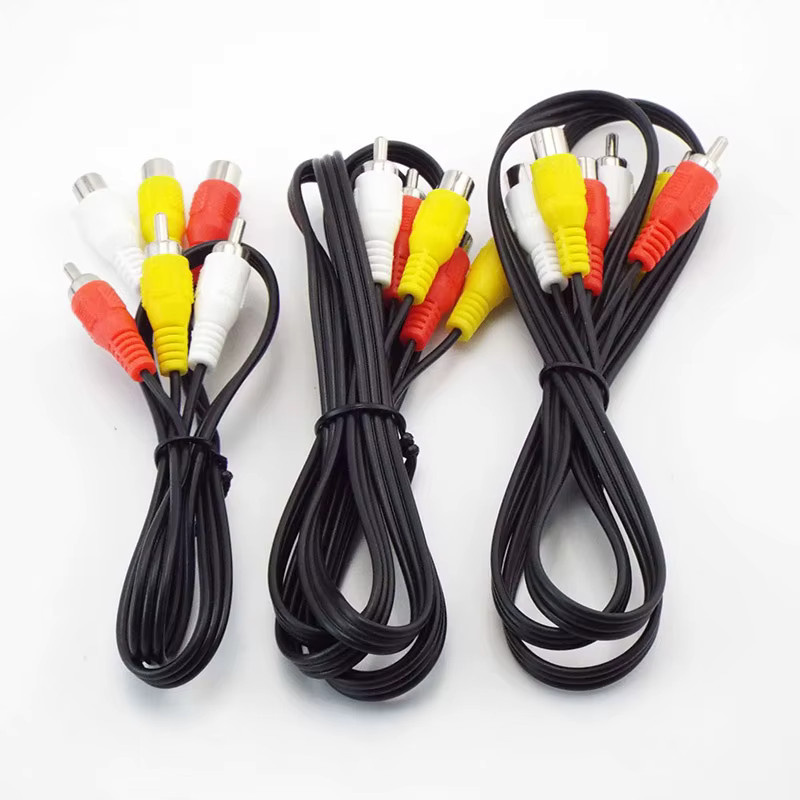 Gakaki RCA AV Verlängerungskabel 3 RCA Stecker auf 3 RCA Buchse Composite Audio Video W28 - Bild 2