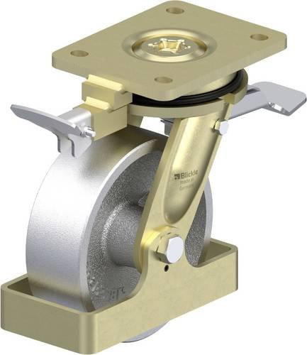 Blickle Schwerlast-Lenkrolle LS-G 150G-ST-RI4-FS in Silber, Rad-Durchmesser: 150 mm, Tragfähigkeit: 900 kg - Bild 1