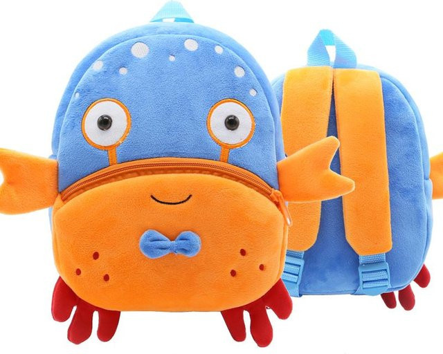Kidsly Plüsch Rucksack, Cartoon-Tiere, für Kindergarten Kinder - Bild 1