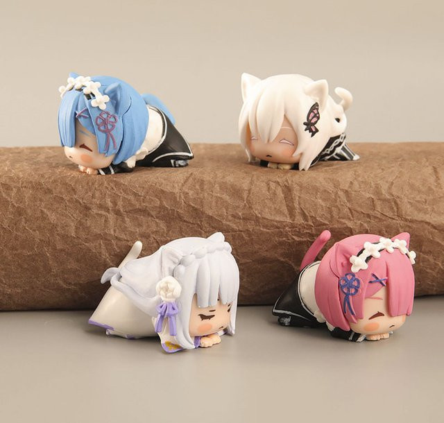 Bandai Re:Zero Schlafende Rem Figur, Desktop-Ornament, Bunt / Mehrfarbig - Bild 1