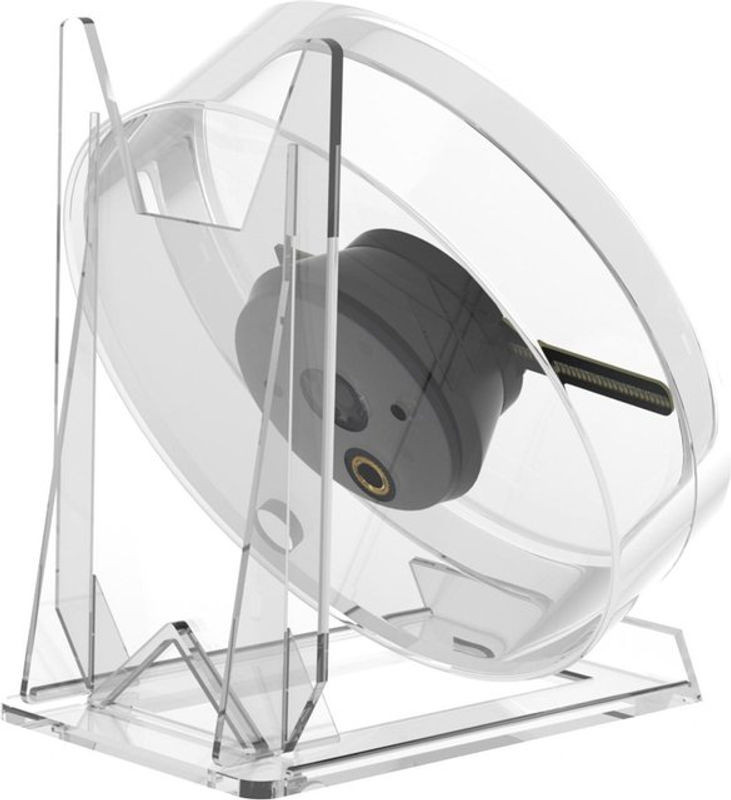 Honor Electronics 3D Hologramm Ventilator LED Projektor für Werbung und Dekoration, transparent/schwarz, Durchmesser: 11 cm - Bild 1