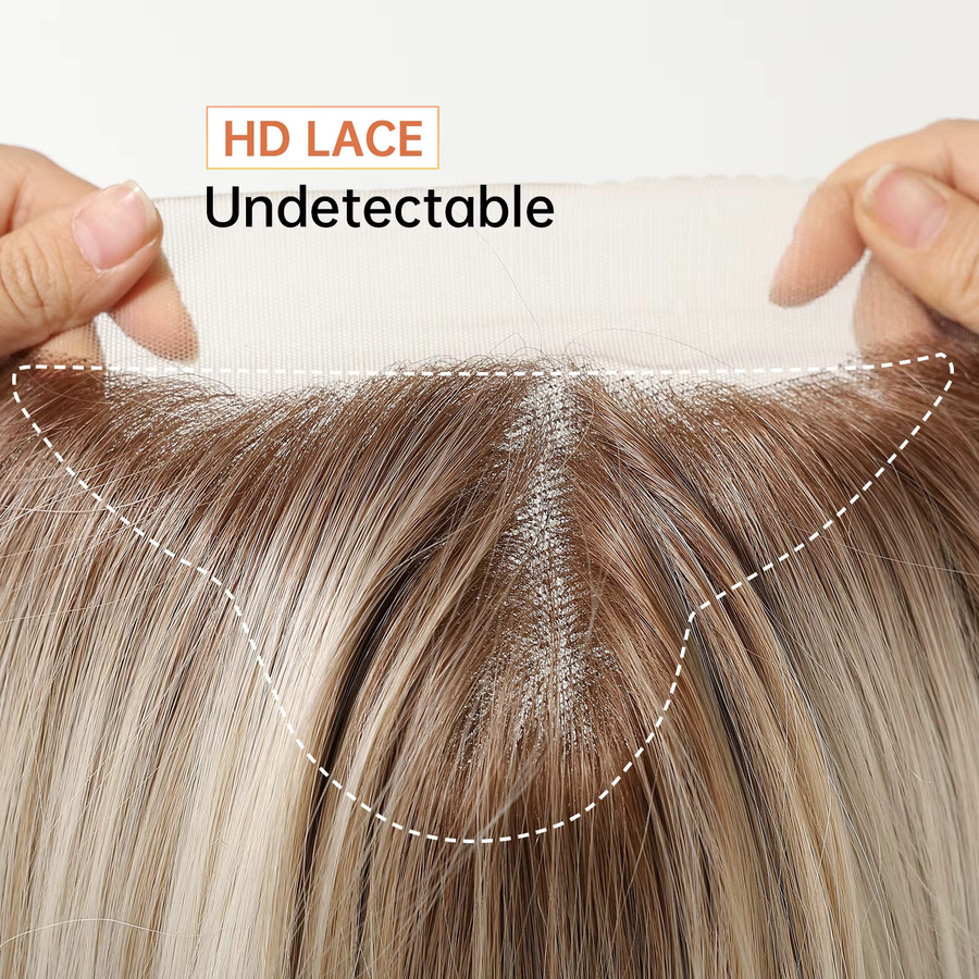 HAIRCUBE Bobo-Perücke, Hellbraun, Synthetik, Damen - Bild 3