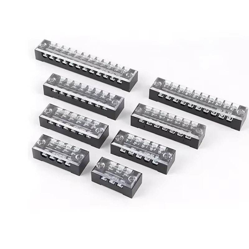 TB-Serie zweireihiger Barriere-Schraubklemmenblock Drahtverbinder 600 V für 15 A bis 45 A mit optionaler PIN-Anzahl TB-1503 TB-2503 - Bild 2