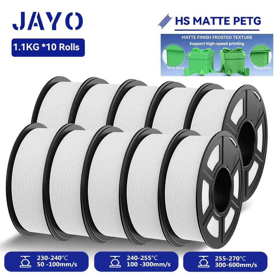 JAYO 3D-Druckerfilament Matt PETG/PLA Hochgeschwindigkeit 1,75 mm für FDM-Drucker und 3D-Stifte - Bild 5