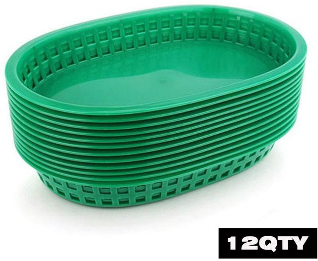 Yiran Furniture Serviertablett mit 24 Stück kariertem Lebensmittelwachspapier in Blau, ideal für Hamburger und Pommeskorb - Bild 1