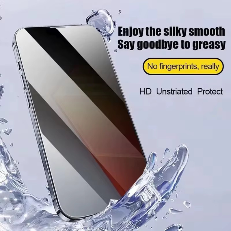 Sichtschutz-Displayschutz aus gehärtetem Glas für Apple iPhone 11 bis iPhone 17 Pro Max und weitere Modelle, transparent - Bild 4