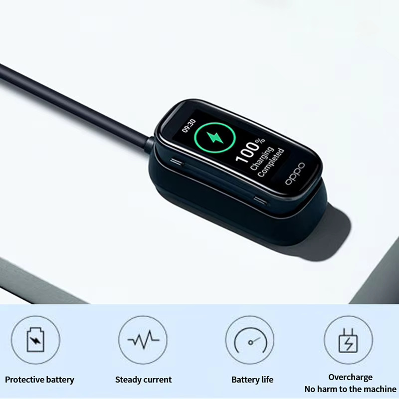Oppo Uhrenarmband USB-Ladekabel, Magnet, Schwarz - Bild 2