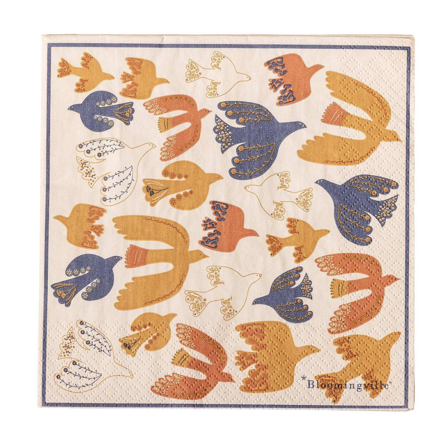 Bloomingville Serviette aus Papier in Gelb Anniversary - Bild 1