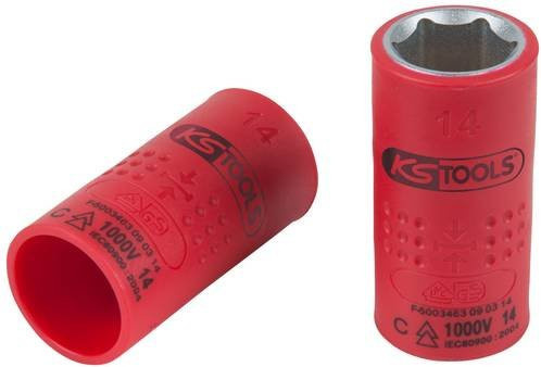 KS Tools Isolierte Stecknuss 3/8 Zoll 12mm Rot - Bild 1