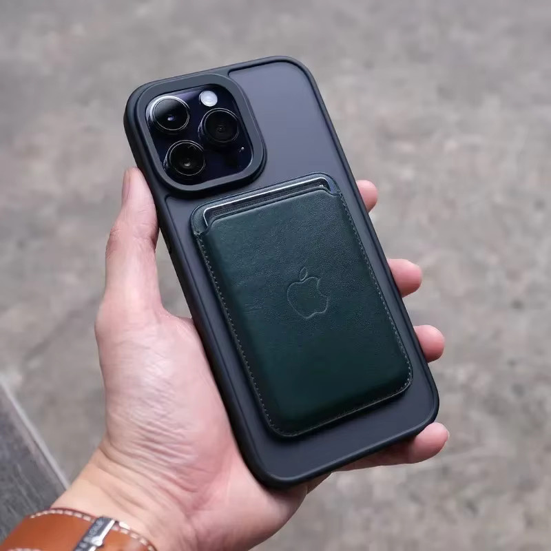 EIENACOCO Magnetische MagSafe Schutzhülle für iPhone 11 bis 17 Pro Max Plus in Schwarz und Blau, Mattiert und Transluzent - Bild 4